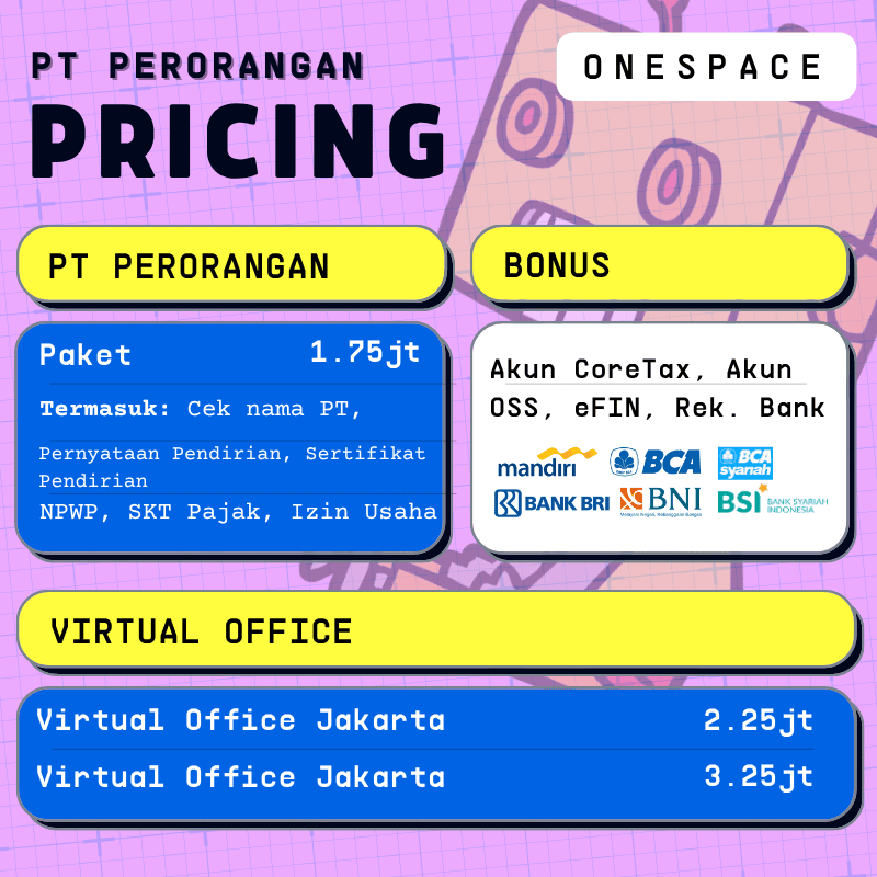jasa pembuatan pt perorangan